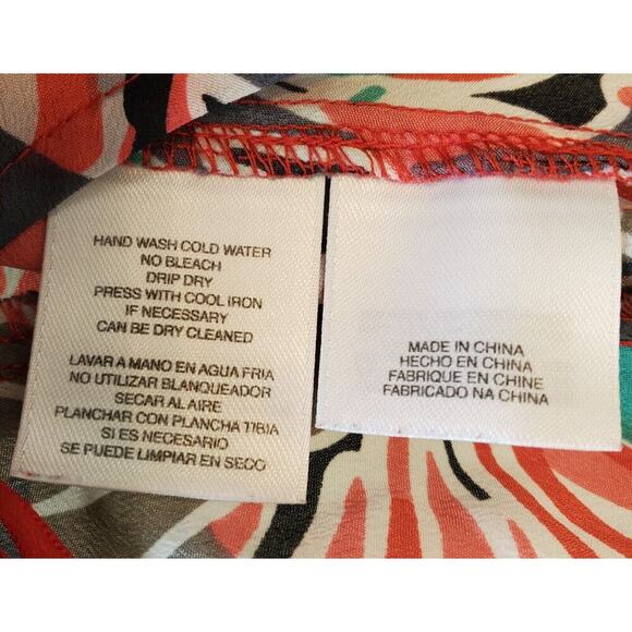 Nine West Womens Multicolor Polyester Sleeveless Round Neck Top Blouse Size M - Picture 9 of 14